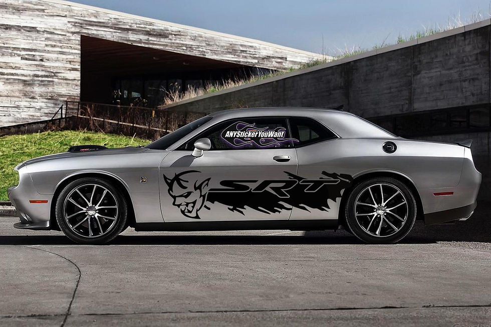 Dodge Charger Hellcat SRT Demon Full Side Splash Vinyl Decal Sticker