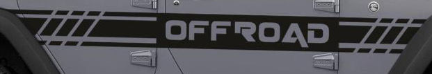 Jeep Gladiator Wrangler OFF ROAD Side Stripe Decal Sticker 78