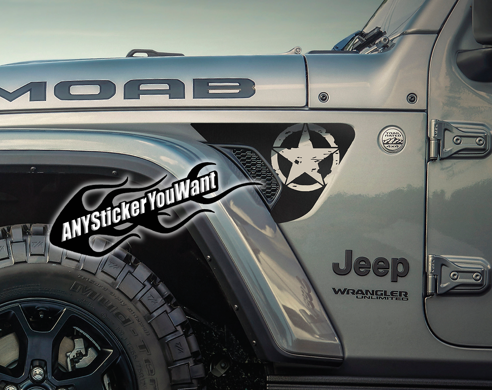 Thumbnail: Fender Vent Army Star Jeep Wrangler JL/Jeep Gladiator JT 2018+