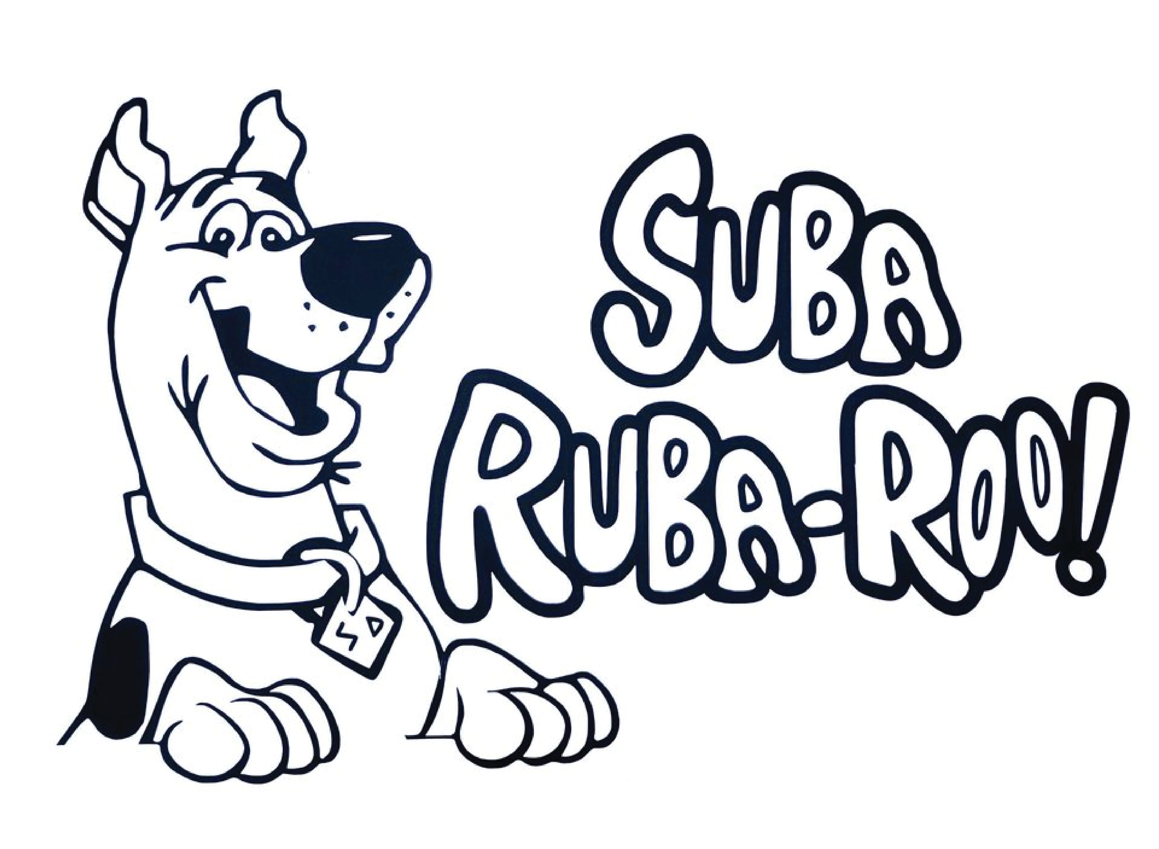 Scooby Doo Suba Ruba Roo Subaru Vinyl Decal Sticker 70
