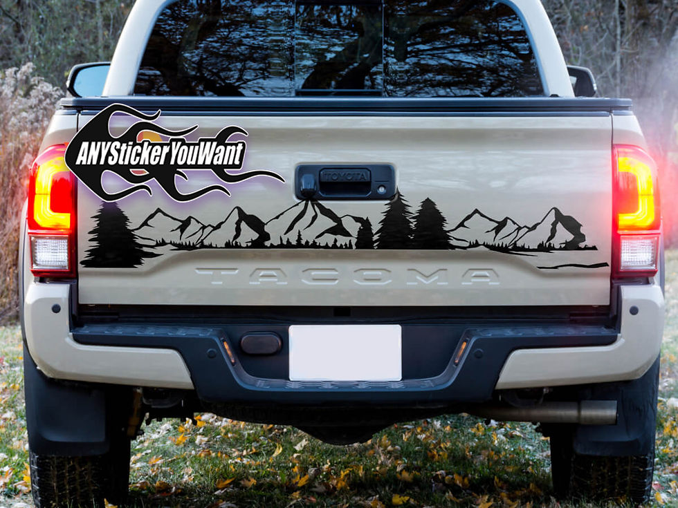 Toyota Tacoma TRD Mountain Tailgate Scene Decal Sticker