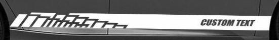 Honda Accord Sport Custom Racing Stripe Decal Sticker 2 (add text)