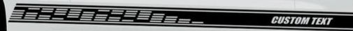 Ford Mustang Custom Checkered Rocker Panel Stripe Decal Sticker 26 (add