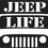 Thumbnail: JEEP LIFE Decal Sticker