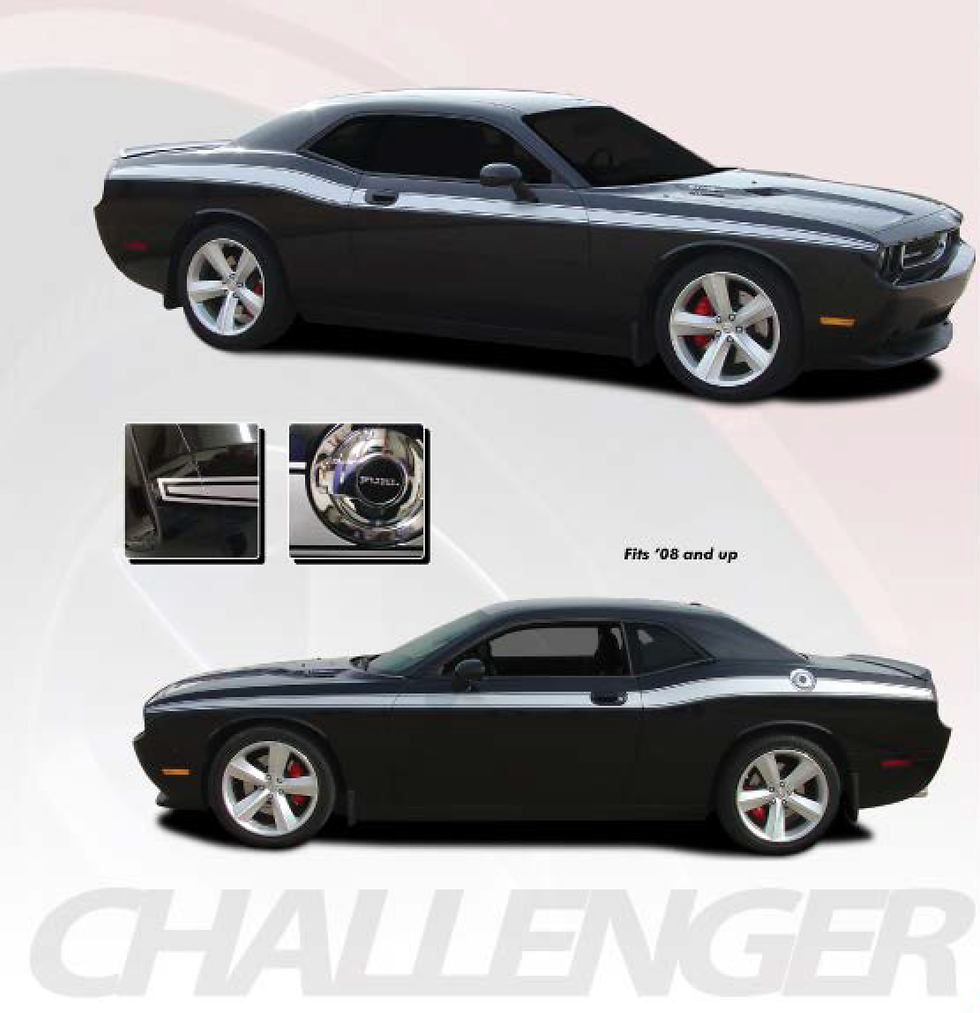 Dodge Challenger CLASSIC TRACK Vinyl Decal Sticker