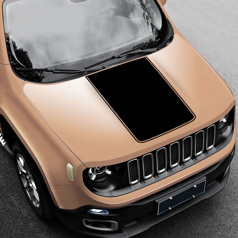 Jeep Renegade Blackout Hood Racing Stripe Decal Sticker 44