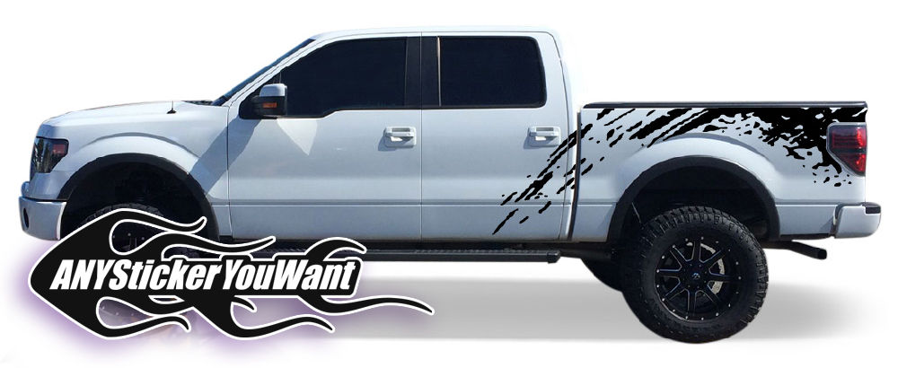 Ford F150 F250 F350 Mud Splash 5 Decal Sticker