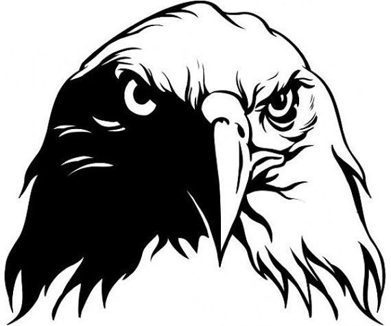 Wicked Eagle Head Decal Sticker 3