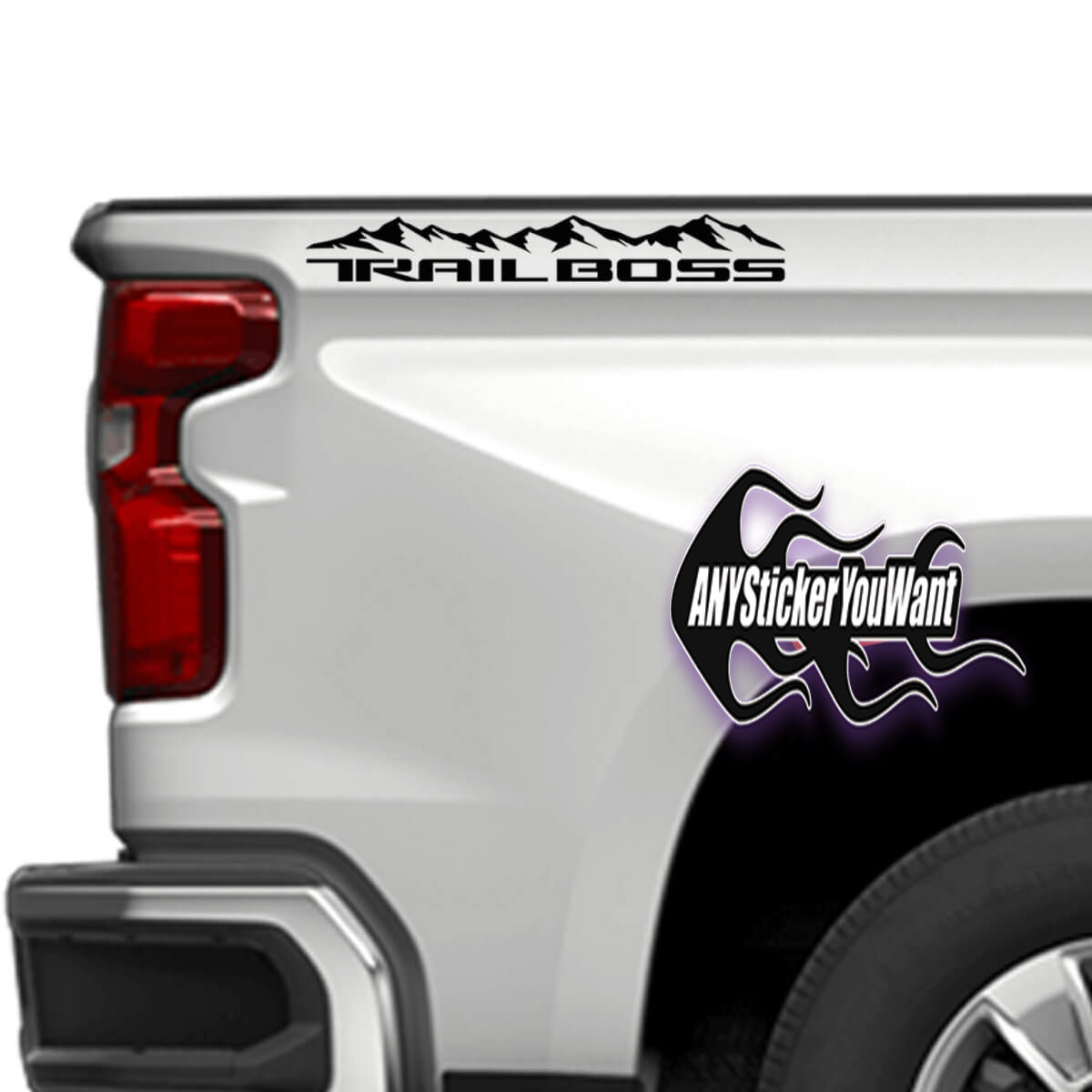 Chevy Silverado Mountain Trail Boss Vinyl Decal Sticker