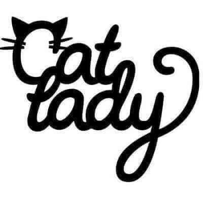 Cat Lady Decal Sticker