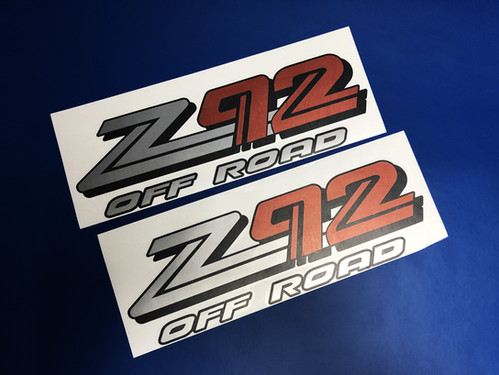 GMC Z92 Off Road Vinyl Decal Sticker 81 | ANYStickerUWant.com