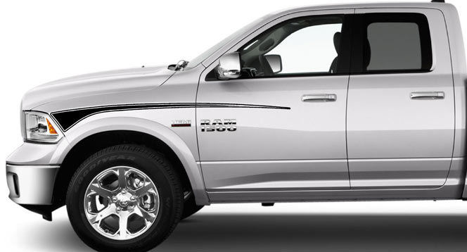 Dodge Ram Front Body Stripes Vinyl Decal Sticker 181
