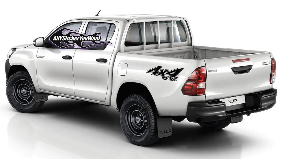 TRD Toyota Racing Development 4x4 Helux Vinyl Decal Sticker