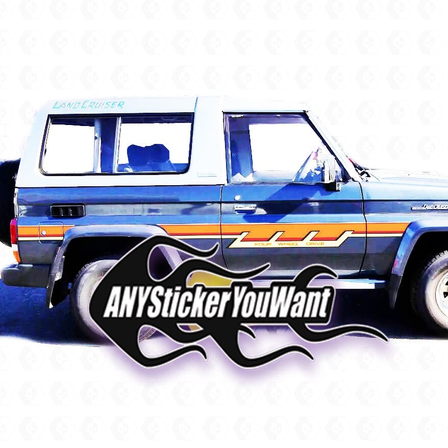 Toyota Land Cruiser Side Stripe Vinyl Decal Sticker