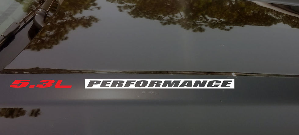 5.3L PERFORMANCE Vinyl Decal Sticker Emblem 2