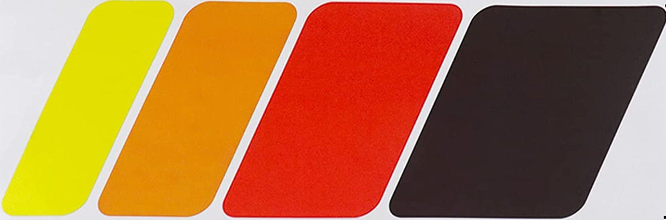 Universal 4 Color Stripes Vinyl Decal Sticker 50