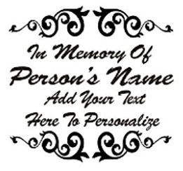 IN LOVING MEMORY OF mom Decal Sticker