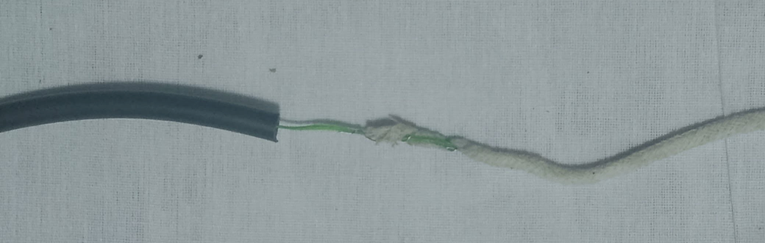 Attach the wire to the wick as illustrated