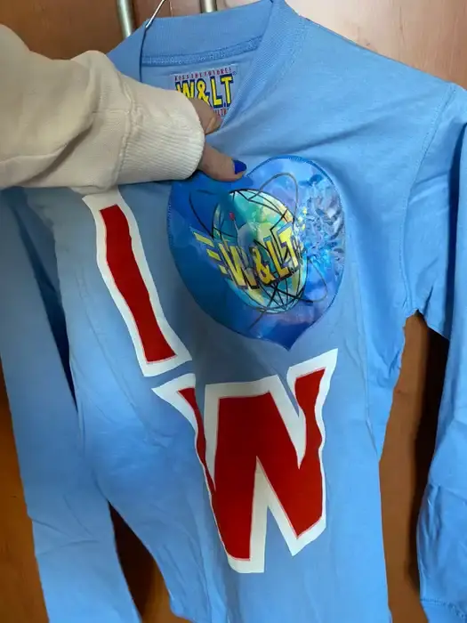 Thumbnail: I <3 Walt Long Sleeve T-Shirt in Blue