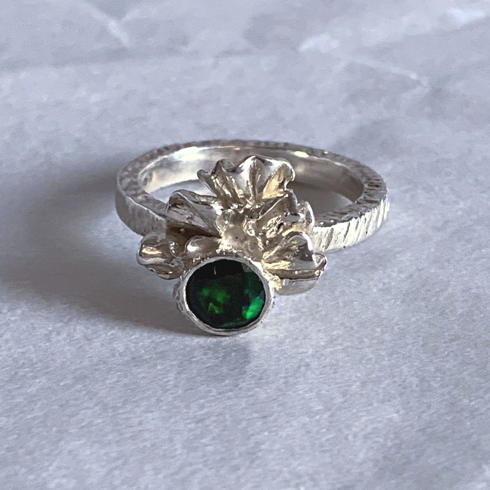 Μικρογραφία: Coral Ring with Ethiopian Opal