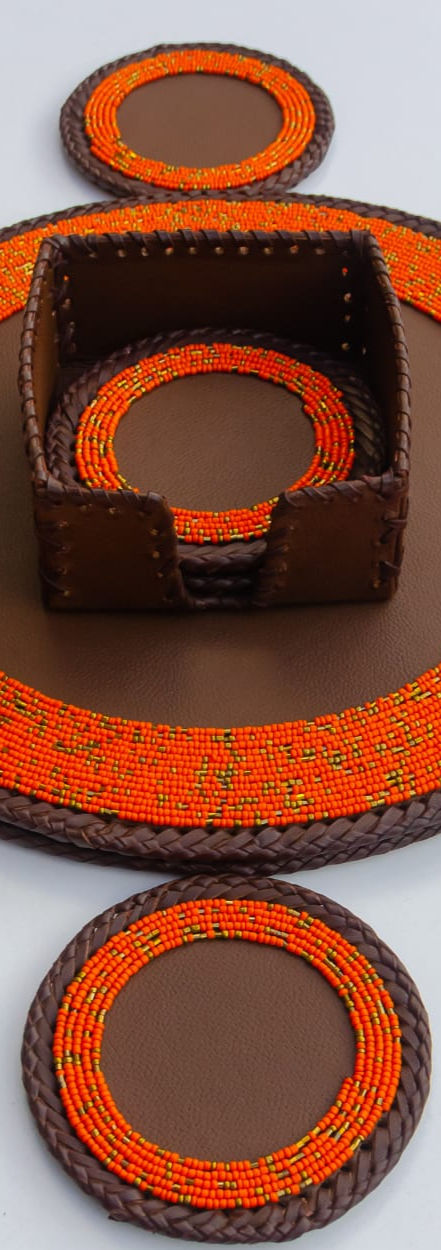 Thumbnail: Beaded Coaster