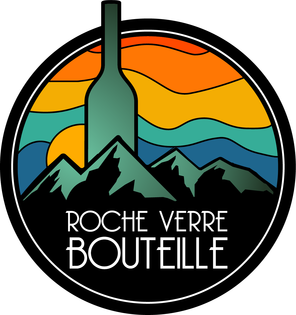 Logo Cave vin 974 Bio biodynamique Champagne 974 - cave Roche Verre Bouteille