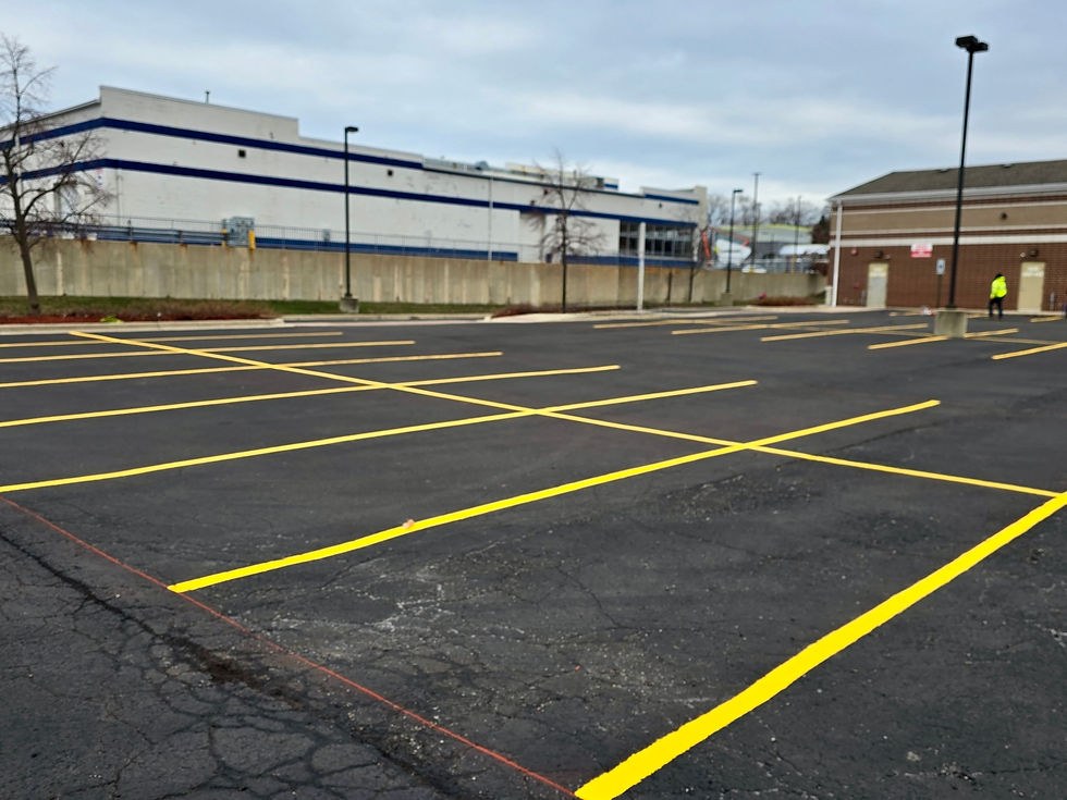 Large Parking lot Sealcoating