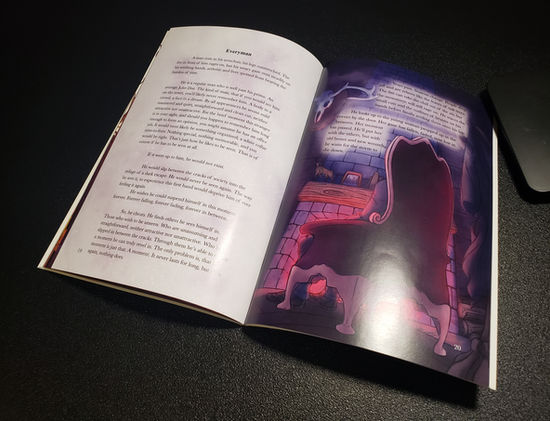 Image of spread from Everyman, fifth short story in Dead Before They Fall