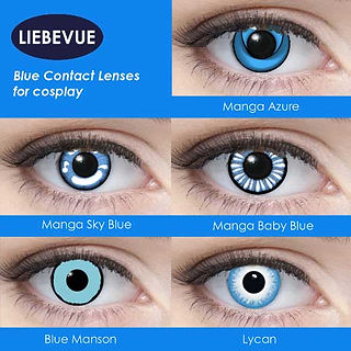 Lentilles de contact azules