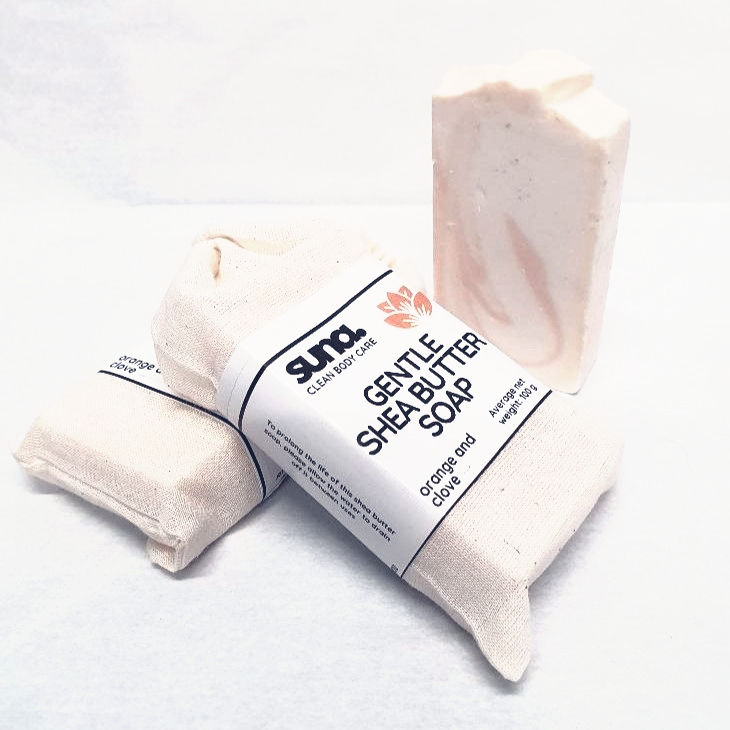 Gentle Shea Soap: orange and clove