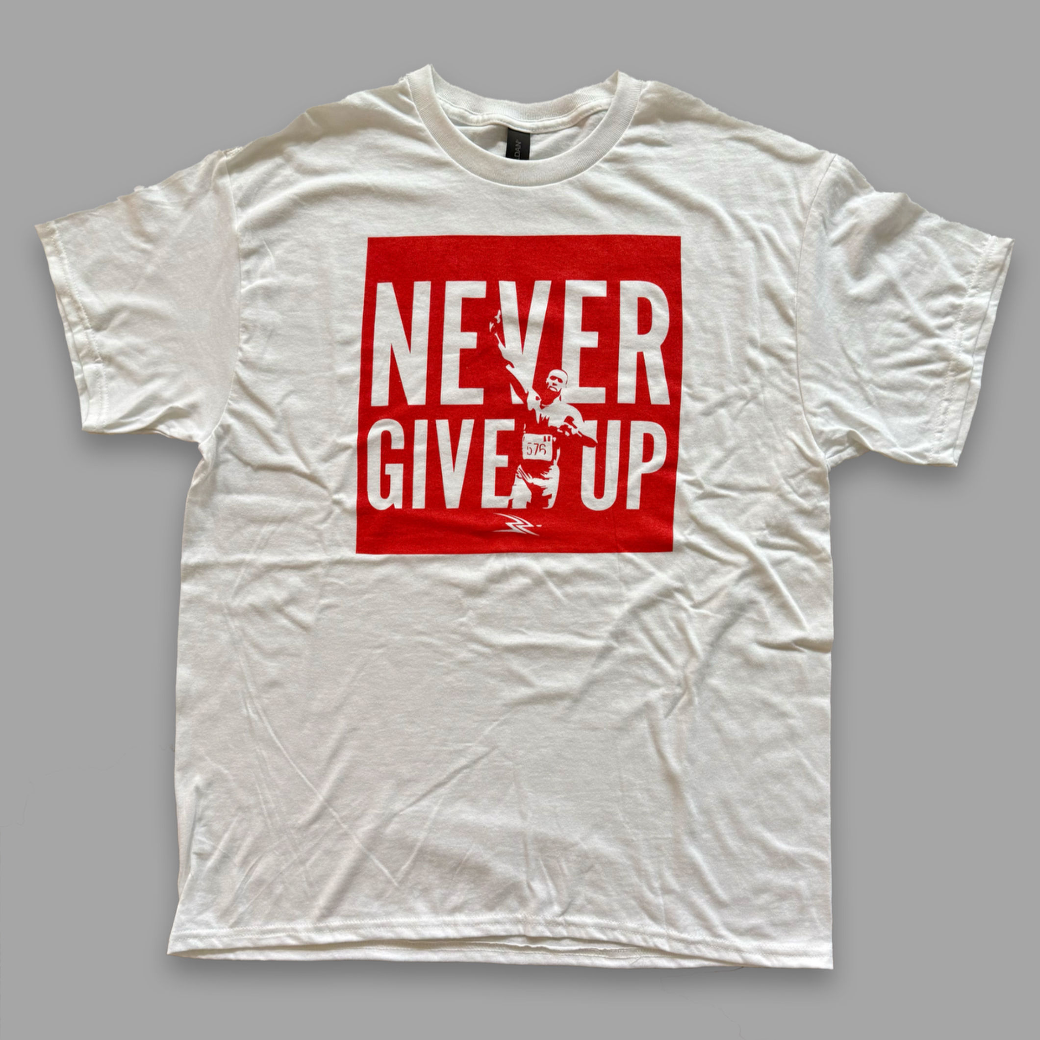 Never Give Up Tee (Red)