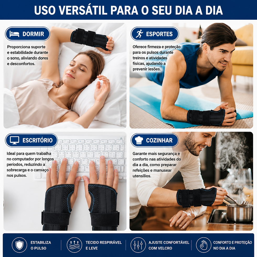 Miniatura: Munhequeira Pulso Tendinite Ortopedica Compressão