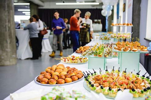 Beautifully decorated catering banquet t