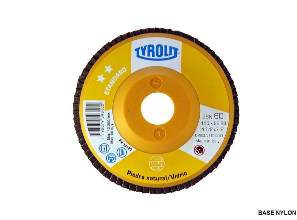 TYROLIT DISCO FLAP STANDARD 180 Carburo de Silicio