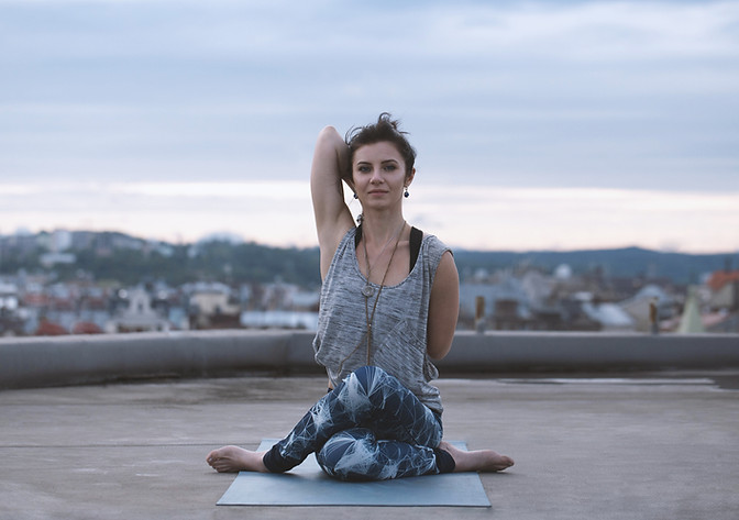 Woman in a Yoga Pose 