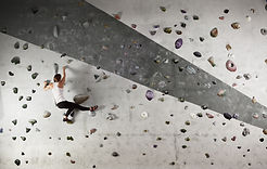 Woman Wall Climbing