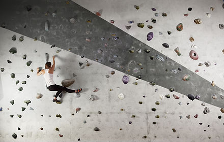Woman Wall Climbing
