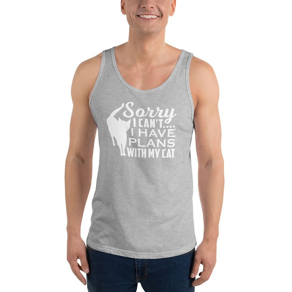 Thumbnail: funny shirt tanktop crazy cat lady sorry i have plans with my cat tanktop cat lover