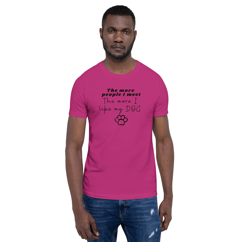 Thumbnail: New Best Selling Funny T-Shirt - The More I Like My Dog