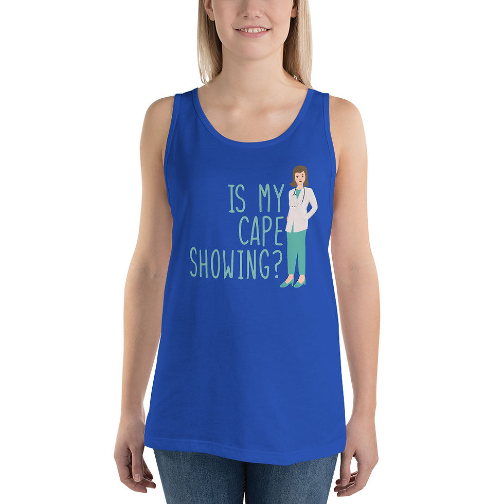 Thumbnail: funny tank top is my cap showing  female medical nurse women