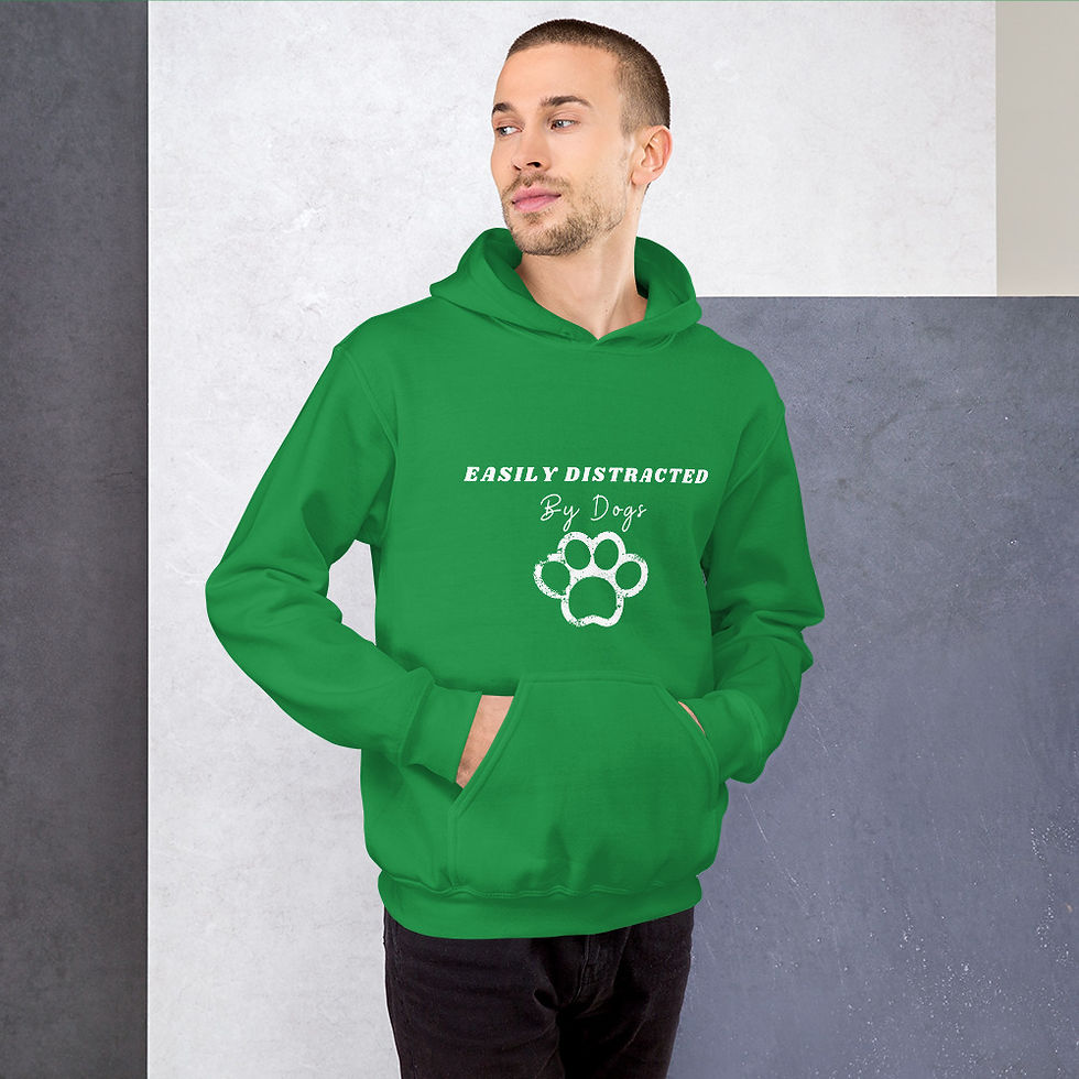 Thumbnail: Premium Super Soft Unisex Hoodie - Easily Distracted by Dogs