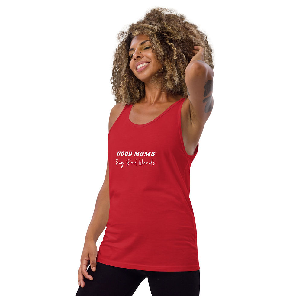 Thumbnail: Unisex Tank Top - Good Mom Say Bad Words
