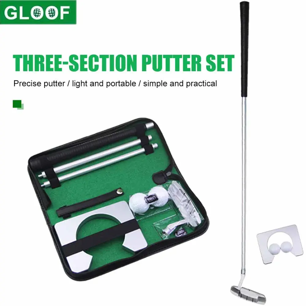 Mini Golf Equipment Practice Kit With Detachable Putter Ball