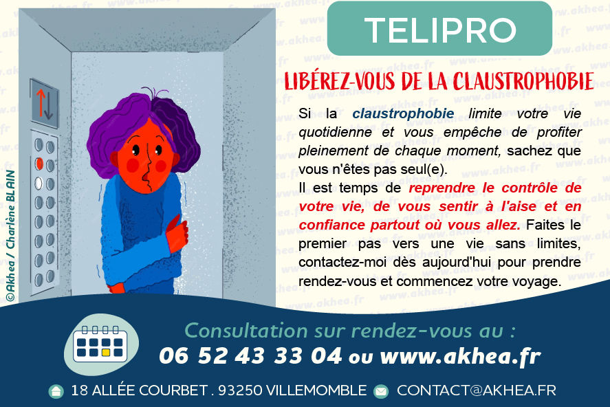 Télipro : Dites adieu à la claustrophobie en quelques séances seulement ! Libérez-vous de ces phobies qui entravent votre capacité à vivre pleinement.