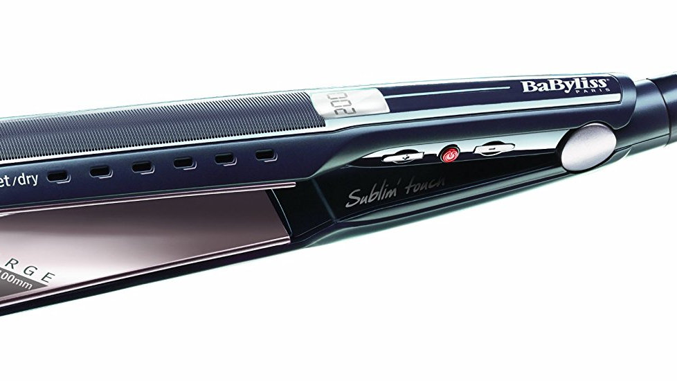 BaByliss ST227E - Plancha para uso en cabello húmedo o seco con pantalla  LCD | todoparalacocina