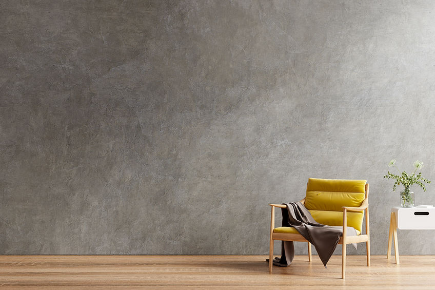 yellow-armchair-wooden-table-living-room-interior-with-plant-concrete-wall-3d-rendering.jp