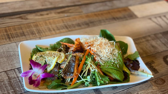 Salmon Skin Salad