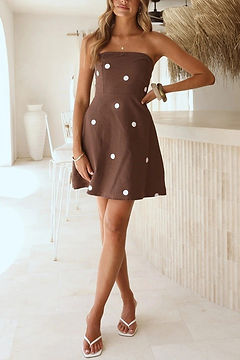 princess polly baby blue dress polka dot: Dresses For Women main image 0