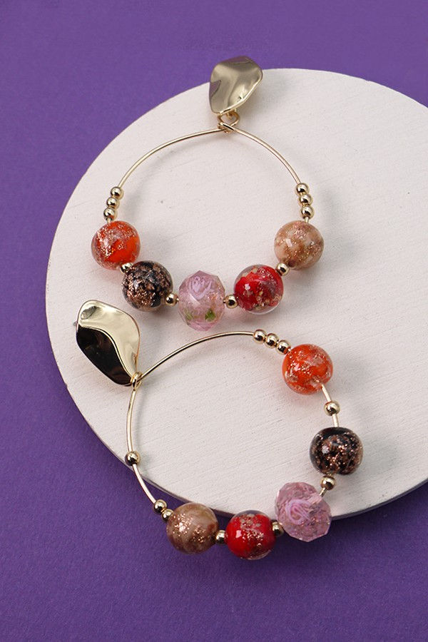 Peachy Drop Dangles