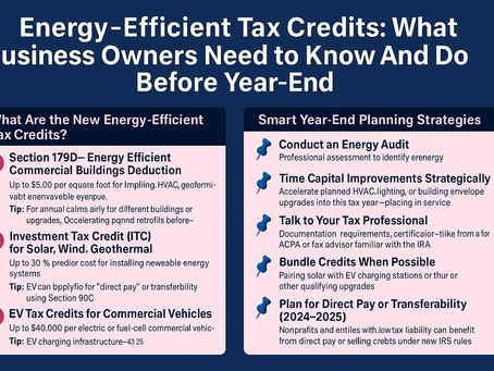 Energy-Efficient Tax Credits: What You Need to Know (And Do) Before Year-End